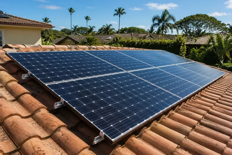 Installation de panneaux solaires à Istres